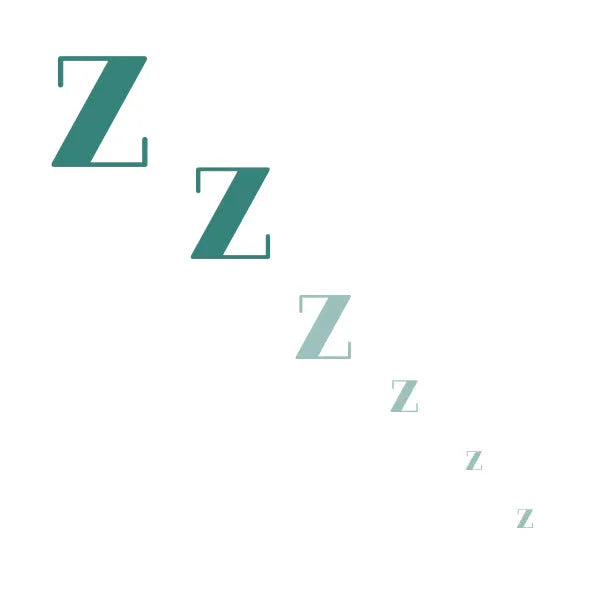 Image de plusieurs "Z" qui deviennent de plus en plus petits et transparents, indiquant le sommeil