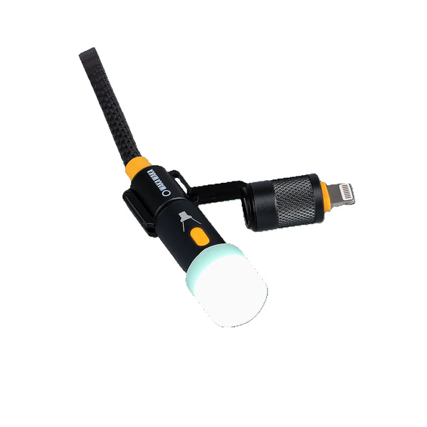 Câble multi-connecteurs Waka Waka Connect Pro – Gros plan du connecteur lampe de poche