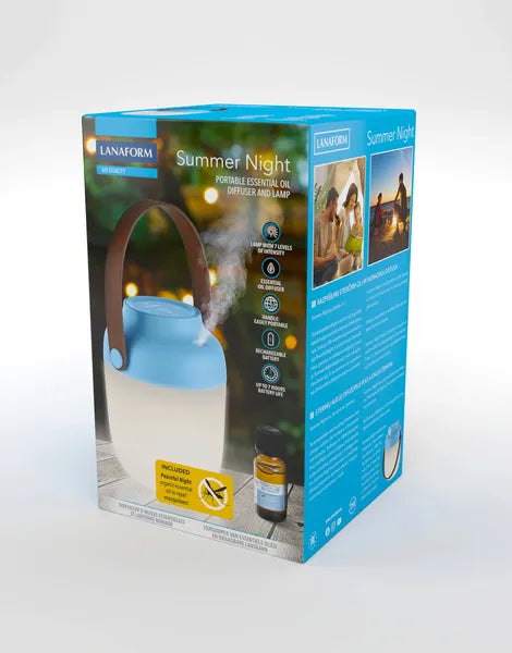 Diffuseur d’huiles essentielles et lanterne portable – vision dans sa boite