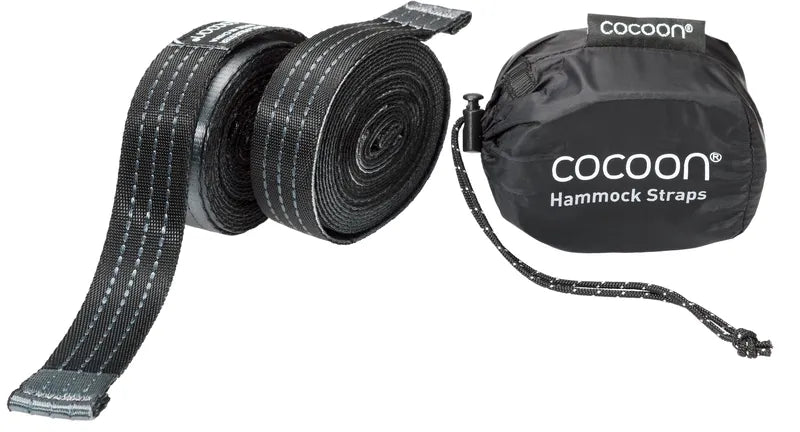 Sangles de suspension pour hamac de Cocoon - Vue des sangles dans et en dehors de son sac