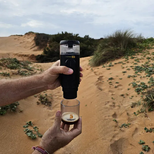 Handpresso E-Presso - Mise en situation de l'appareil dans un désert