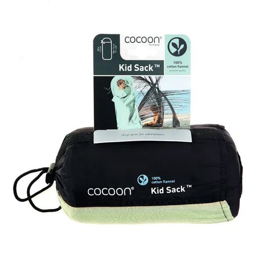 Housse de voyage en flanelle pour enfant de Cocoon - bleu - vue du sac de rangement