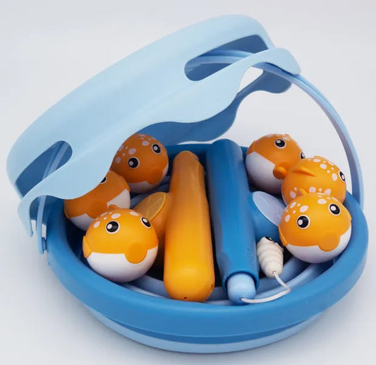 Jeu de pêche magnétique de Schildkröt – vue du rangement compact du jeu