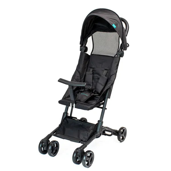 Poussette de voyage Urban Kanga noire- vue de biais