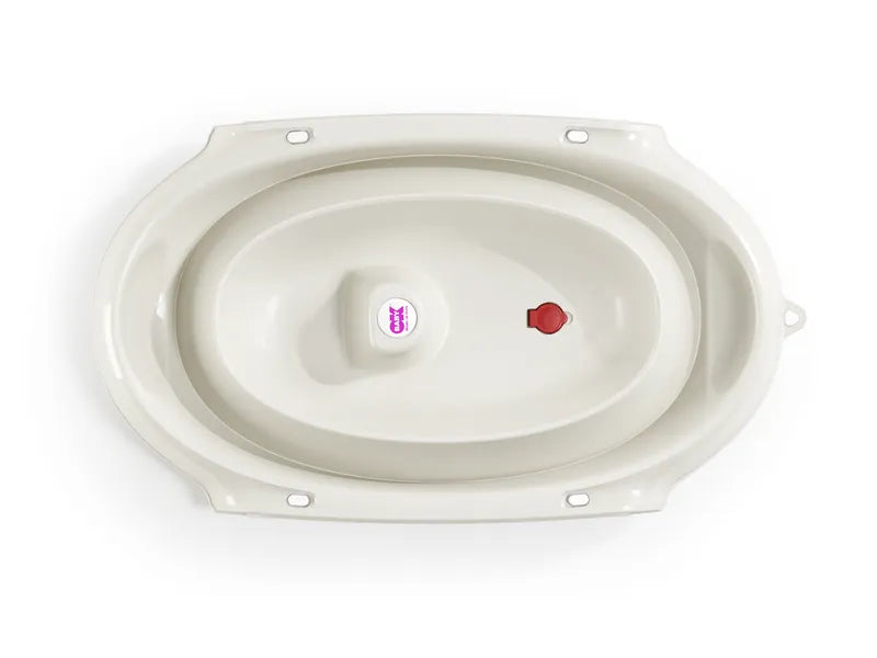 Baignoire pliable pour bébé couleur écru – vue d'en haut