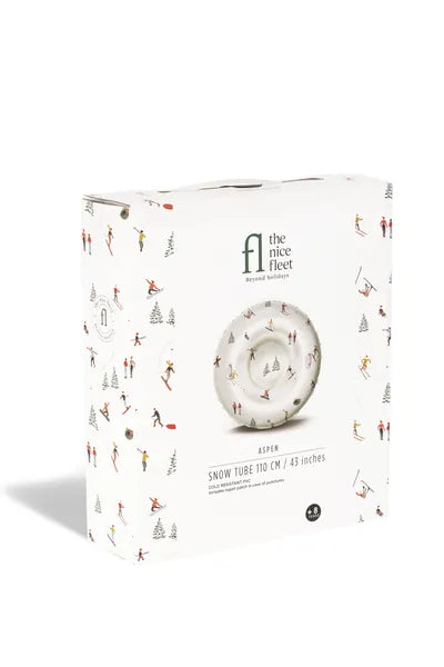 Luge gonflable The Nice Fleet modèle Aspen dans sa caisse de rangement