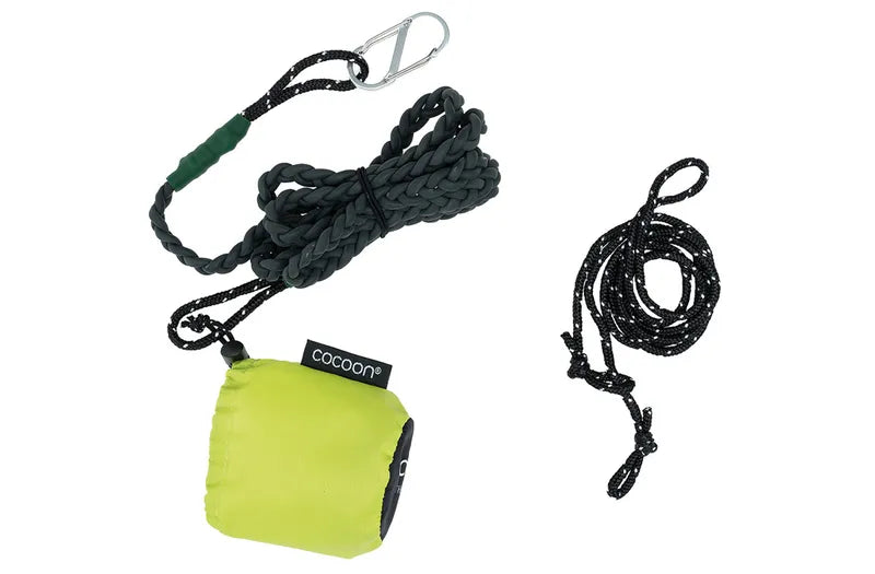Corde à linge de voyage de Cocoon - Vue des cordes et du sac de rangement
