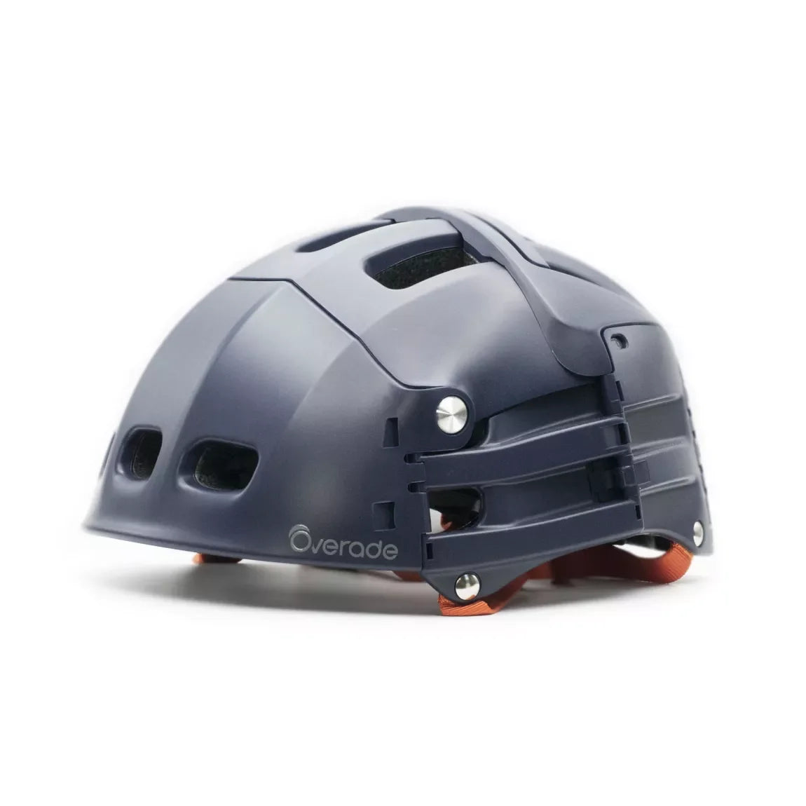 Casque bleu Overade – vue complète du casque en position latérale