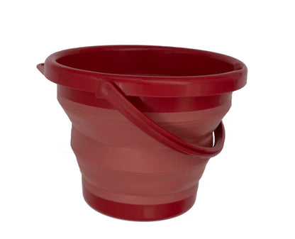 Set de jouets de sable 7-en-1 Schildkröt, version rose – vue du seau déplié