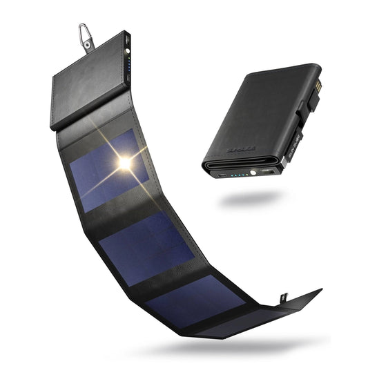 Chargeur solaire Photon de Sunslice - vue déplié et plié