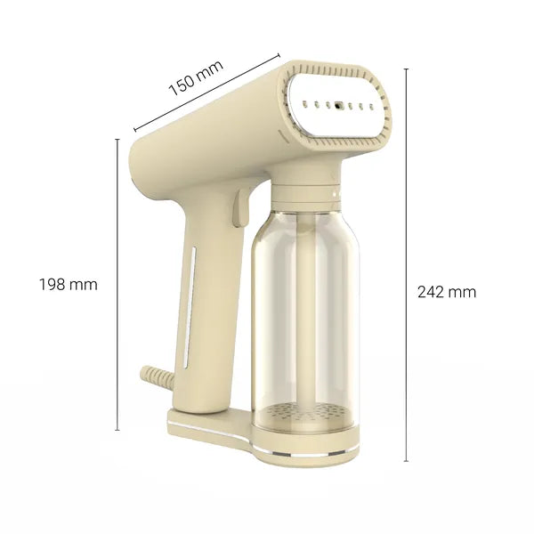 Défroisseur couleur crème avec dimensions 198 mm 150 mm et 242 mm