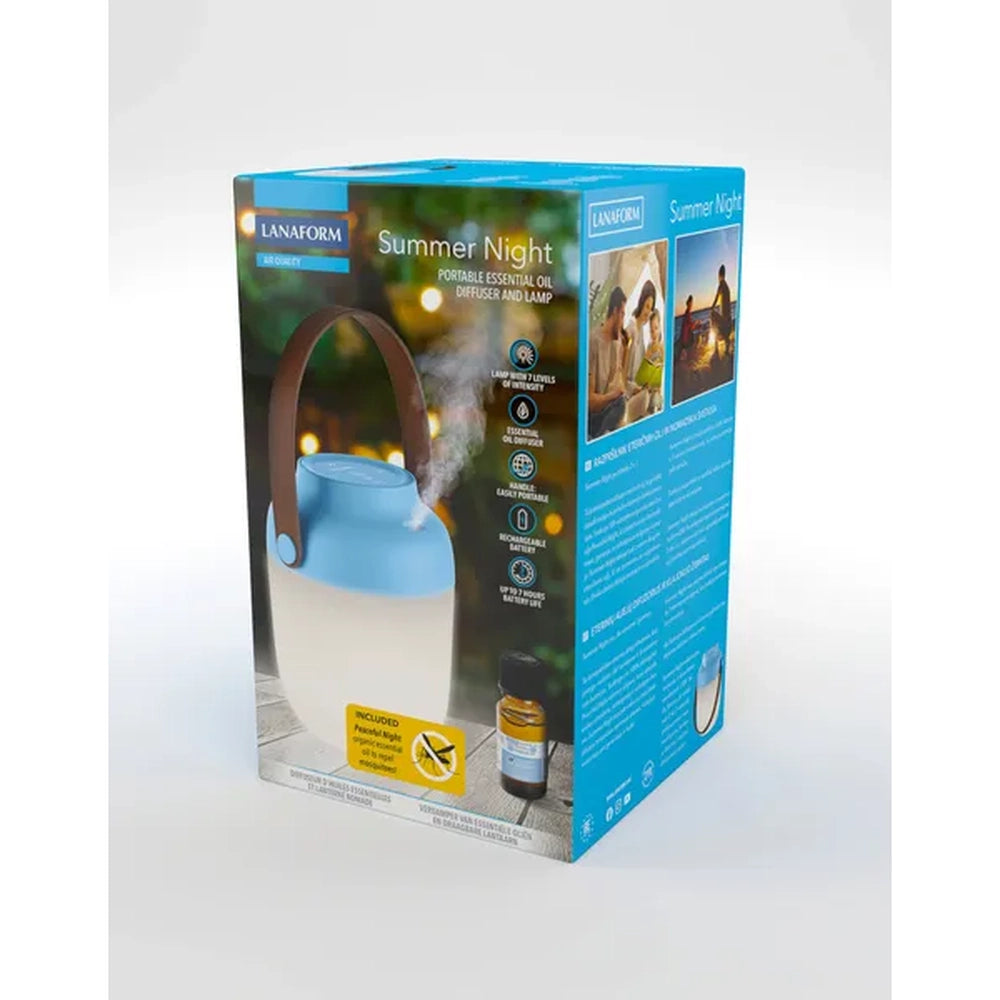 Diffuseur d’huiles essentielles et lanterne portable – photo de la boîte