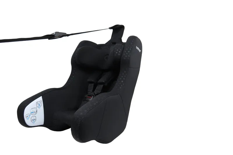 Siège auto gonflable HY5 HyFive One TT CITY de Nachfolger – vue avec le système d'ancrage supplémentaire - en vue d'ensemble