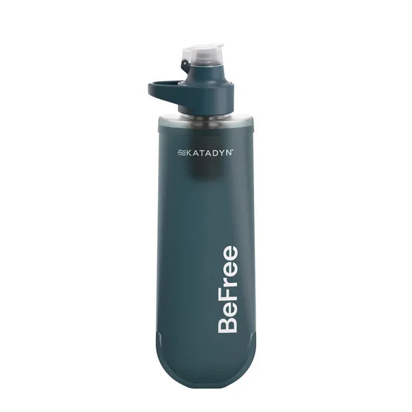 Gourde compressible et ultralégère 0.5l bleue de Katadyn - vue d'ensemble de la gourde