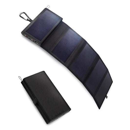 Electron, batterie solaire portable de Sunslice - vue déplié et plié