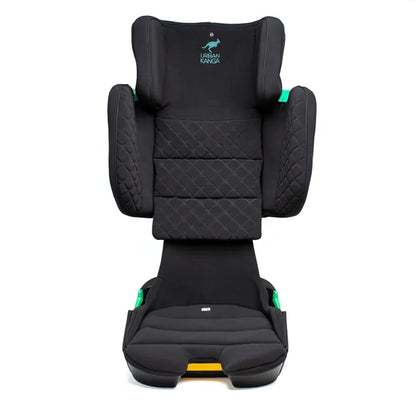  Siège auto pliable Wallaroo 2.0 i-Size (100–150 cm) – vue de face avec le dossier relevé au maximum