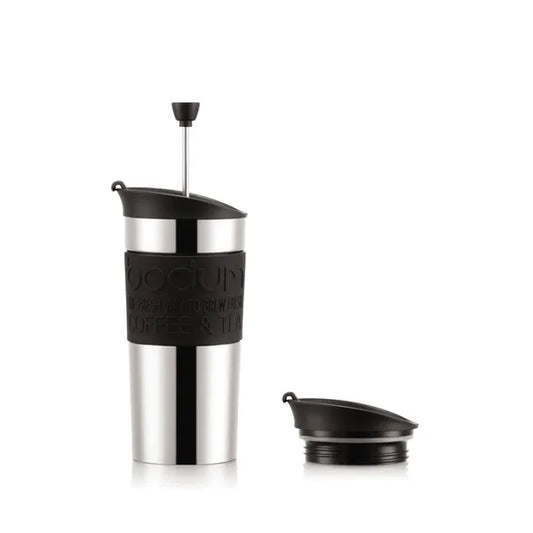 Mug piston avec la vue du couvercle supplémentaire