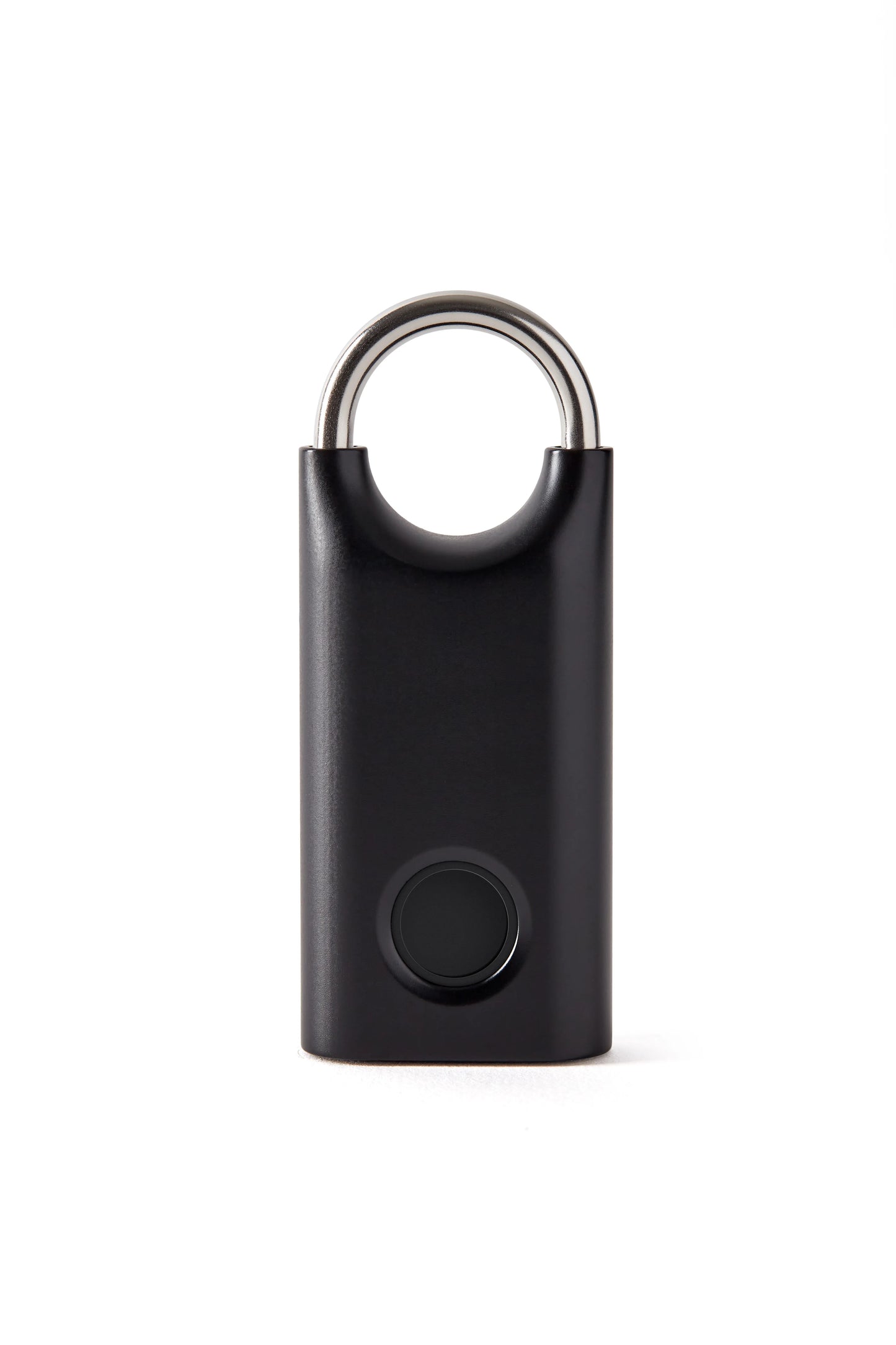 Cadenas biométrique à empreinte digitale noir – vue du cadenas fermé