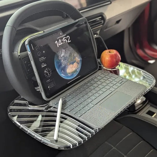 Platoto transparent - mise en situation dans une voiture en version travail