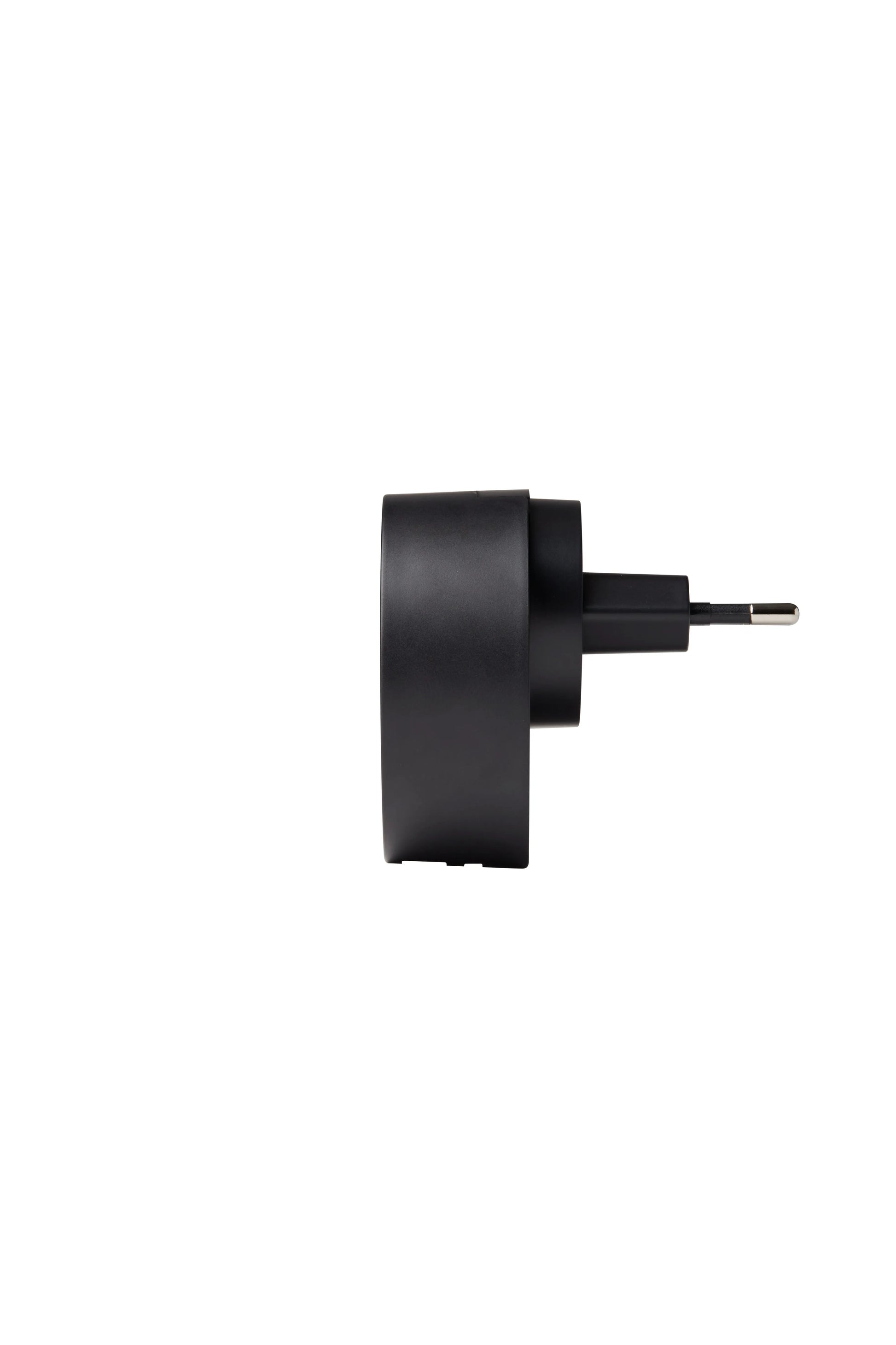 Chargeur secteur international couleur noire – en vue latérale