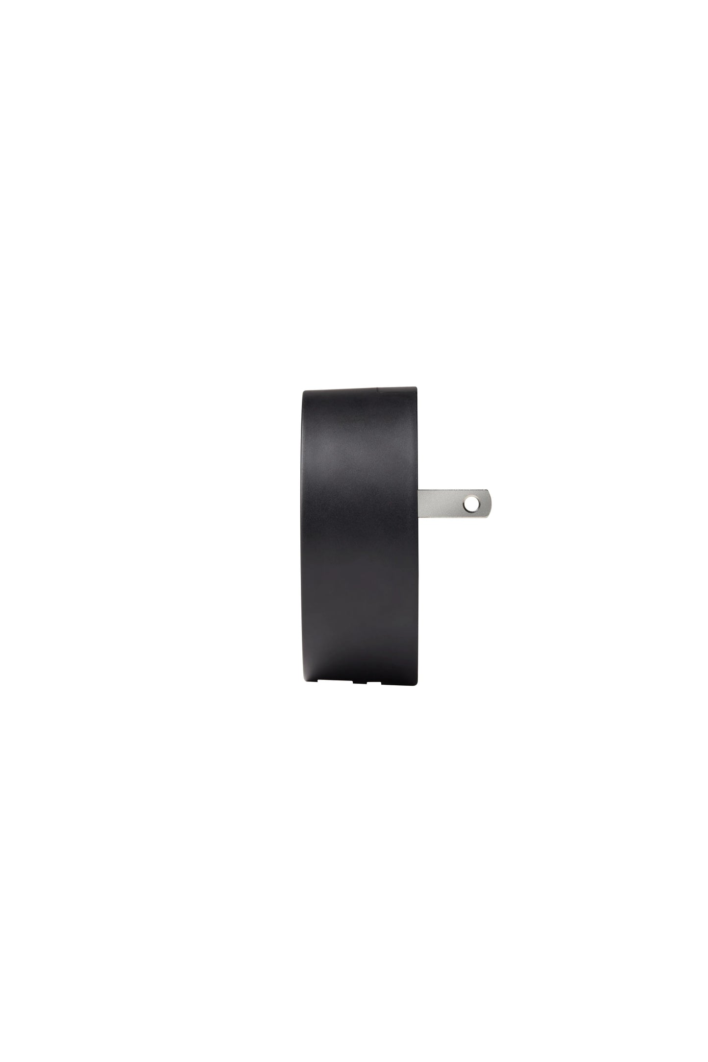 Chargeur secteur international couleur noire  – présenté en vue latérale avec une prise américaine
