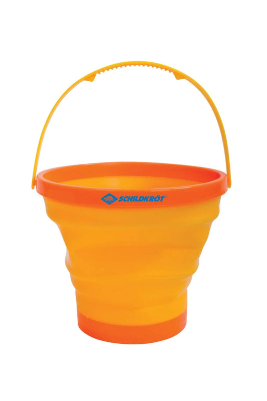 Seau de plage pliable version ouvert orange